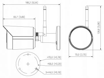 IP KAMERA DAHUA IPC-HFW1430DS-SAW-0280B