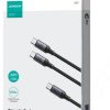 2in1 USB-C / 2x USB-C Joyroom Speedy SA21-1T2 150cm 100W pīts kabelis melns