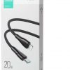 USB-C / Lightning Joyroom kaabel S-CL020A11 120cm 20W punutud, must