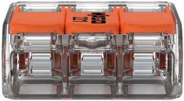 Universal quick connector LINE/WIRE 3x 0.2-4mm2 WAGO 221-413 (1 pc.)