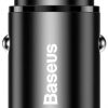 Автомобильное зарядное устройство Baseus Square CCALL-AS01 30 Вт 5 А 1x USB-A 1x USB-C QC 4.0+