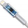 Кабель USB-C/Lightning для iPhone Baseus Cafule CATLGD-A02, 2 м, 20 Вт, PD, быстрая зарядка, белый, в чехле
