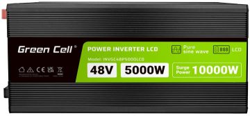 Green Cells PowerInverter LCD 48V / 230V 5000/10000W CLEAN SINUSOIDA
