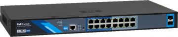 BCS BASIC PoE slēdzis BCS-B-SP16G-2SFP-M