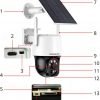 EasyCam IP PTZ kamera saules bezvadu WiFi Tuya 3MP 4x tālummaiņa EC-3PT4DL-S