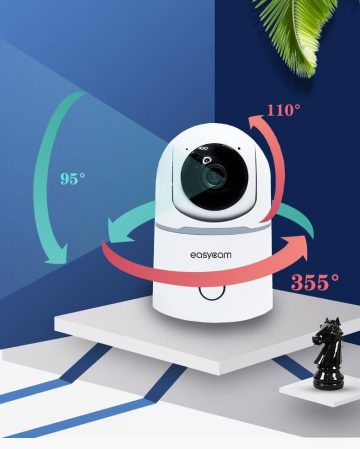 EasyCam iekštelpu WiFi PTZ kamera Tuya 2MP EC-2PT6IR