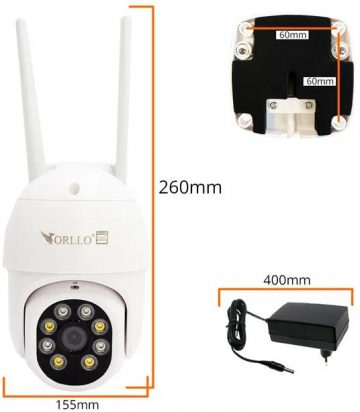 Уличная IP-камера Orllo TZ5 Tuya с разрешением 5 Мп и 4G SIM