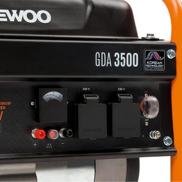 DAEWOO ĢENERATORS GDA 3500 3.2kW + ĢENERATORU EĻĻĻA SAE 10W-30 DWO 600