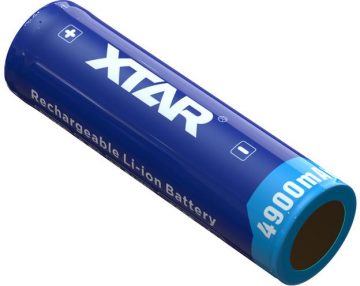 21700 Li-Ion 3,7 V Xtar 4900 mAh baterija (1 vnt.) su apsauga