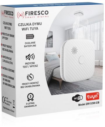 FIRESCO detektoru komplekts oglekļa monoksīda + dūmu detektors ar WiFi