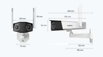 Reolink DUO sērijas IP kamera W730 WiFi 4K 8MP LED 30m