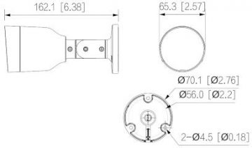 IP KAMERA DAHUA IPC-HFW1530S-0280B-S6 MELNĀ KRĀSĀ