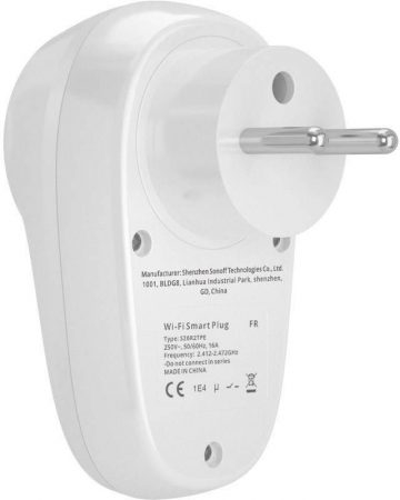 SONOFF 10A WiFi viedligzda S26R2TPE-FR