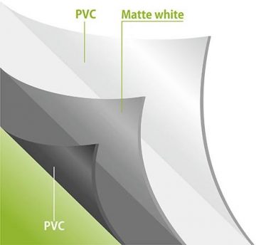 Manuāli ievelkams projekcijas ekrāns 100" 16:9