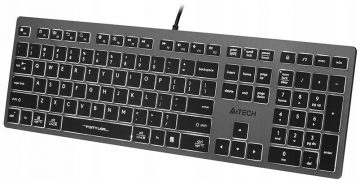 A4tech FStyler FX60H balta vadu tastatūra ar aizmugurējo apgaismojumu