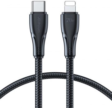 USB-C / Lightning Joyroom kaabel S-CL020A11 120cm 20W punutud, must