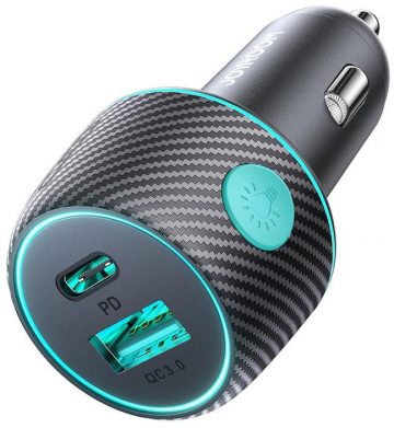 Joyroom auto lādētājs JR-CCN01 60W 3.0A PD 3.0 QC 3.0 1x USB-A 1x USB-C Joyroom auto lādētājs JR-CCN01 60W 3.0A PD 3.0 QC 3.0 1x USB-A 1x USB-C