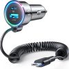 Joyroom 3-in-1 auto lādētājs JR-CL07 60W 4.0A PD 3.0 QC 3.0 1x USB-A 1x USB-C ar 1,6M kabeli