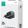 Joyroom mini sienas lādētājs JR-TCF02 20W PD 3.0 QC 3.0 1x USB-C melns