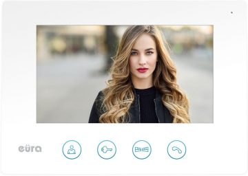 EURA VDP-90A3 DELTA VIDEOUKSETELEFON + valge TUYA monitor