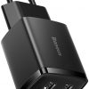 Компактное зарядное устройство Baseus CCXJ010201 10,5 Вт 2x USB-A ЧЕРНЫЙ