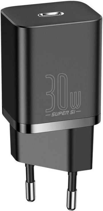 Быстрое зарядное устройство Baseus Super Si 1C CCSUP-J01 30 Вт 1x USB-C PD 3.0 QC 3.0 ЧЕРНЫЙ