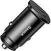 Автомобильное зарядное устройство Baseus Square CCALL-AS01 30 Вт 5 А 1x USB-A 1x USB-C QC 4.0+