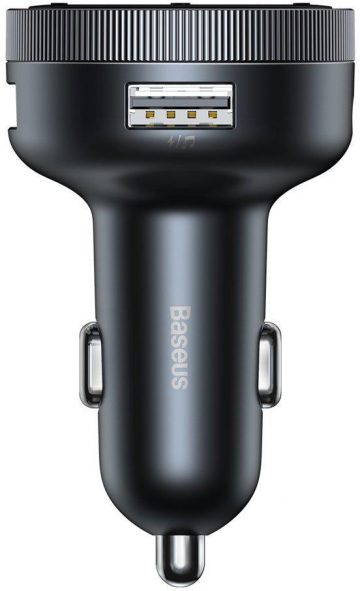 Baseus Enjoy CCLH-01 3.4A 2x USB-A JACK 3.5MM BT 5.0 AUTOMOBILINIS ĮKROVIKLIS FM Siųstuvas