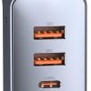 Автомобильное зарядное устройство Baseus Share Together 120 Вт 3 А 3x USB-A 1x USB-C PD 20 Вт QC 3.0 на кабеле