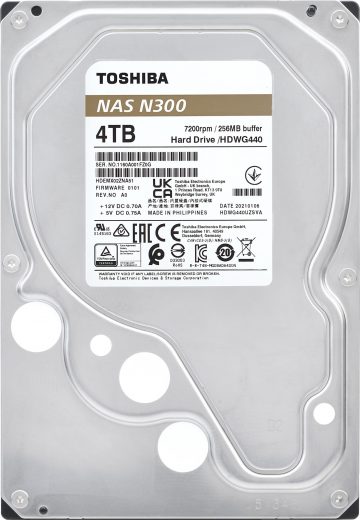Toshiba HDD N300 HDWG440EZSTA 4TB