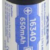 Uzlādējams akumulators 16340 / R-CR123 3.7V Xtar 650mAh (1 gab.) ar aizsardzību