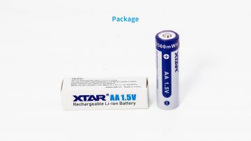 R06 / AA 1,5 V Xtar 2200 mAh įkraunamos baterijos (4 vnt) su apsauga