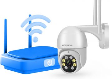 EasyCam Outdoor WiFi PTZ Camera Tuya 4MP 4x Zoom EC-4PT4L4IR