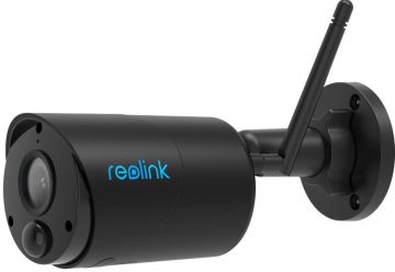 Reolink Argus ECO-V2 melna 3MP C tipa IP kamera ar akumulatoru