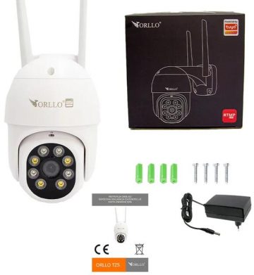 Уличная IP-камера Orllo TZ5 Tuya с разрешением 5 Мп и 4G SIM