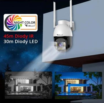 Orllo IP kamera ORLLO Z9 ULTRA ar saules paneli SM6030 PRO