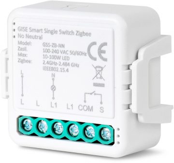 GISE Smart Single Relay modulis (bez N) Zigbee | Tuya | GSS-ZB-NN