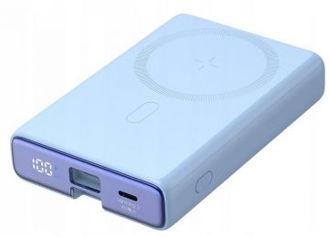 Joyroom Powerbank JR-PBM01 10000mAh 20W 1x USB-C 2x Lightning blue + kabelis