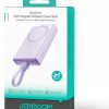 Joyroom powerbank JR-PBM01 10000mAh 20W 1x USB-C 2x Lightning purpurs + kabelis