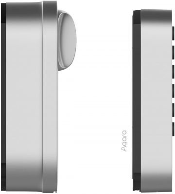 Sidabrinės spalvos „Aqara Smart Lock U200“ rinkinys, „HomeKit“, siūlas, „Bluetooth 5.1“, NFC