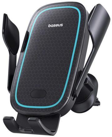 AUTOMOBILU AUTOMOBILU UZLĀDZĒŠANAS TURISTERIS Baseus Milky Way Pro BS-CM023 Qi 15W ON BOX BLACK