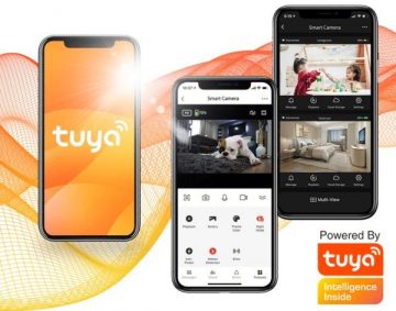 EasyCam iekštelpu WiFi PTZ kamera Tuya 4MP EC-4WD6IR-C