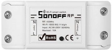 Inteliģentais WiFi + RF 433 slēdzis Sonoff RF R2