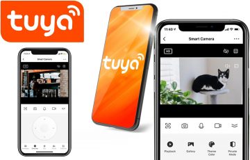 EasyCam iekštelpu WiFi PTZ kamera Tuya prožektors 4MP EC-4PT2DL-FL-N