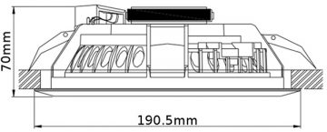 HQM GRIESTU SKAĻRUNIS HQM-SOZ10 10W 100V BALTS