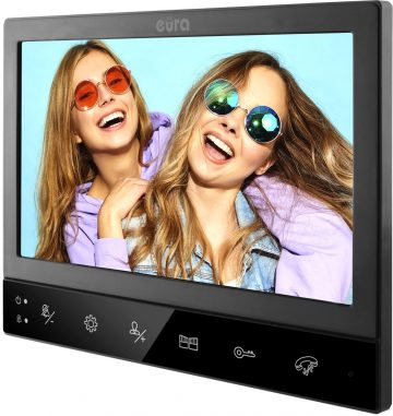 EURA VDP-80C5 2-семейный WIDEOFN, черный EURA VDP-80C5 2-семейный WIDEOFN, черный