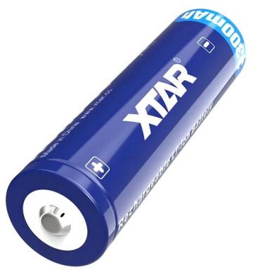 18650 Li-Ion 3,6 V Xtar 3300 mAh baterija (1 vnt) su apsauga