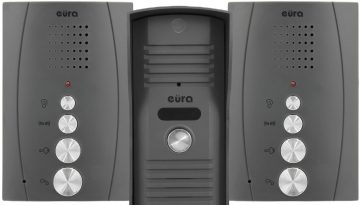 EURA'' ADP-51A3 ''DIFESA'' HOMEOSFONE - 1 ģimenes, 2 uni telefoni, interkoms, grafīts