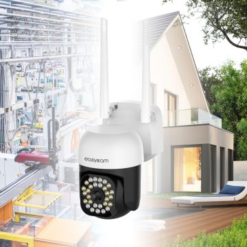 Уличная PTZ-камера EasyCam WiFi Tuya 35 м, 8 Мп, 4-кратный дальномер, EC-8PT12L16IR