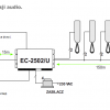 Laskomex CP-2502NP melns Audio panelis ar mini īrnieku sarakstu